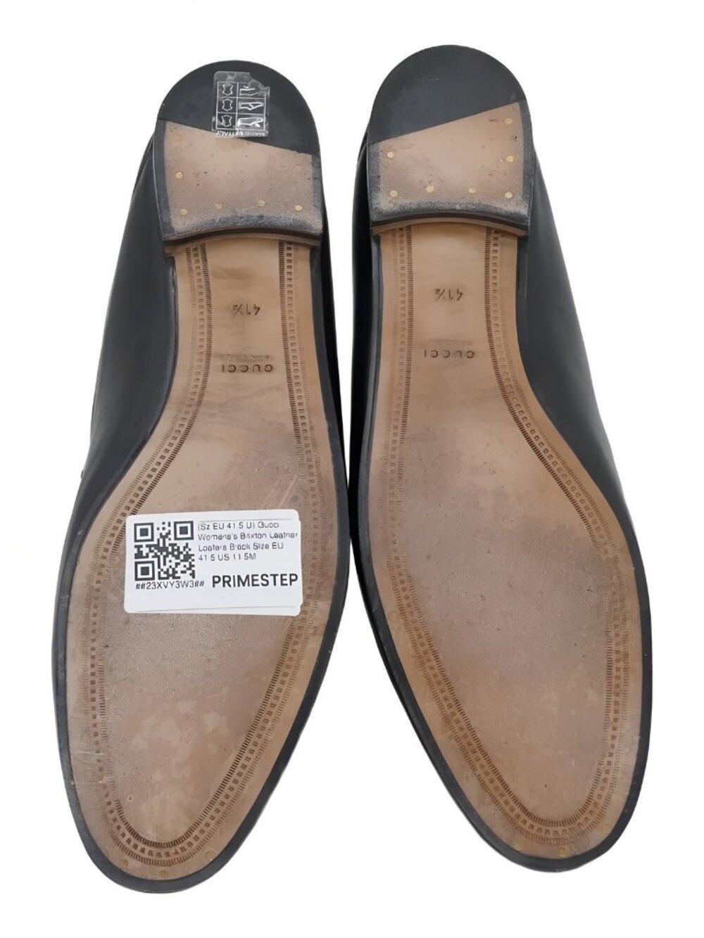 Gucci Womens's Brixton Leather Loafers Black Sz US 11.5M EU 41.5 - Picture 6 of 6